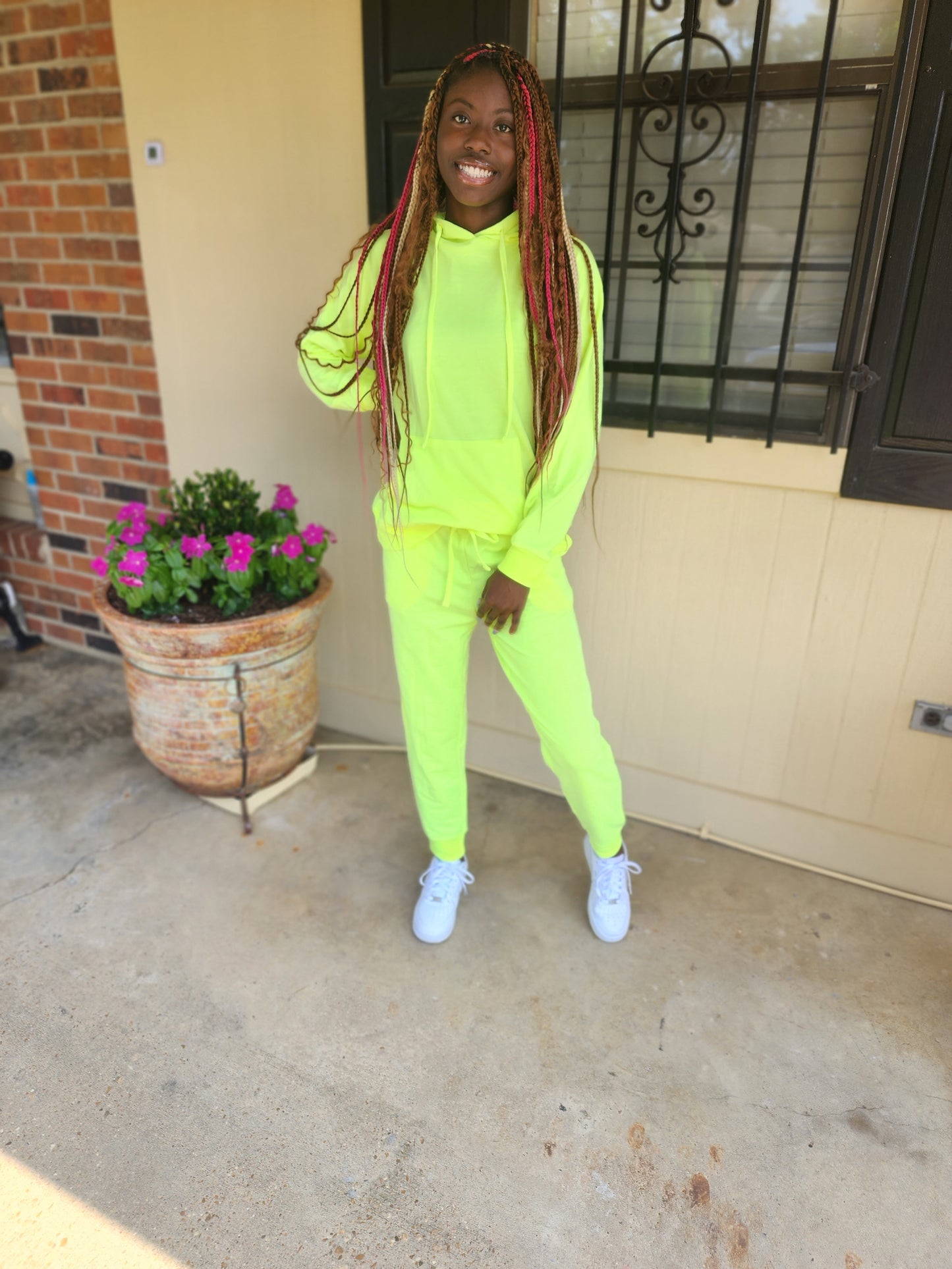 Lightweight Jogger Set (Neon Lime)