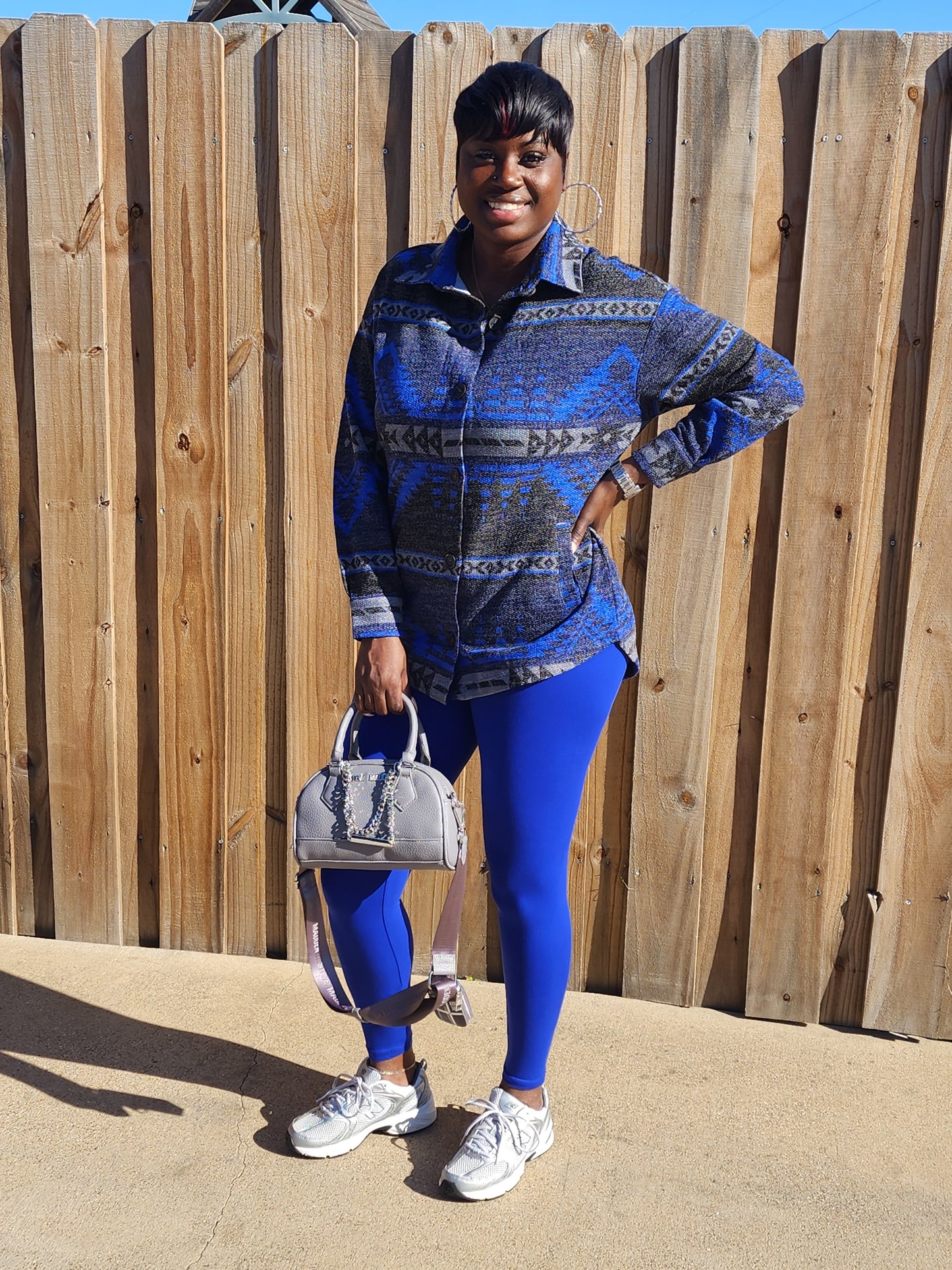 Shacket Set (Bright Blue)