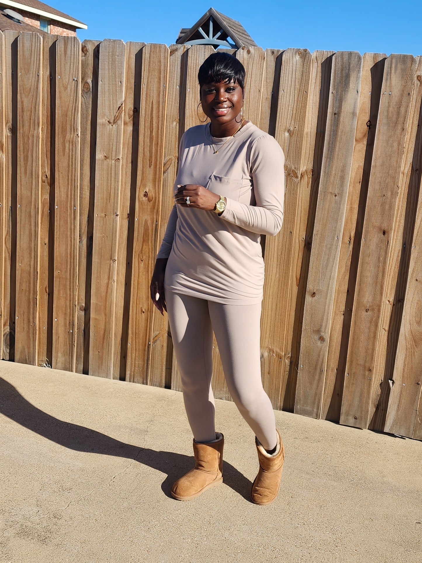 Pocket Tee Legging Set