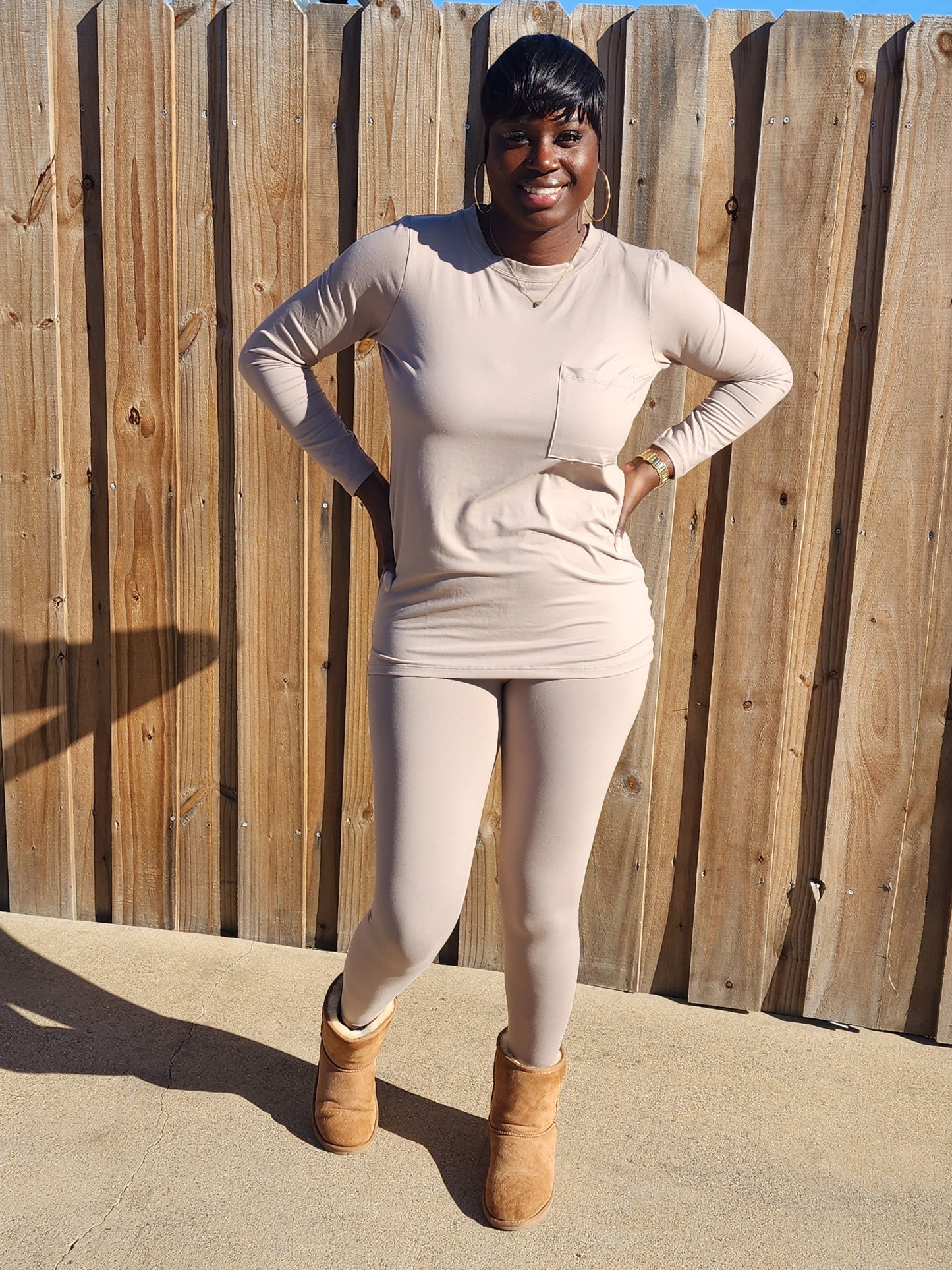 Pocket Tee Legging Set