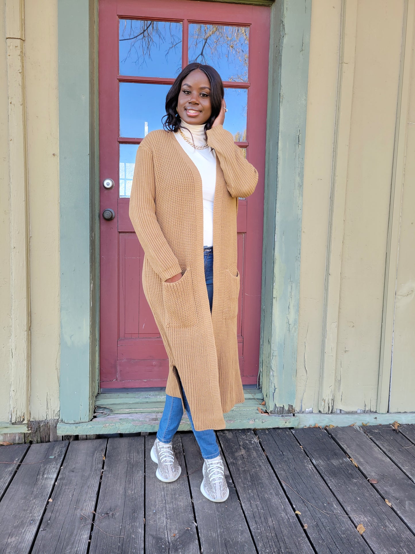 Starbucks Cardigan (Camel)