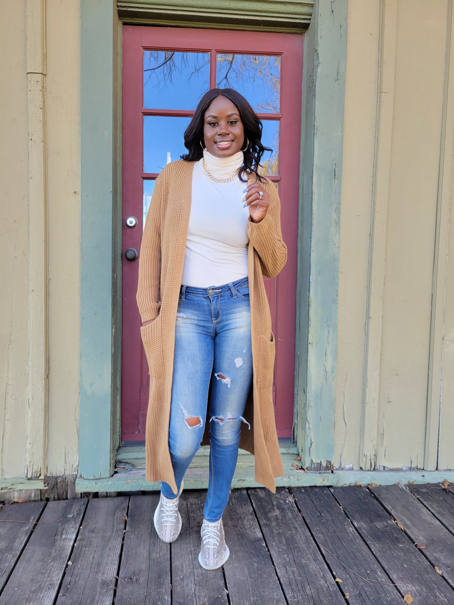 Starbucks Cardigan (Camel)