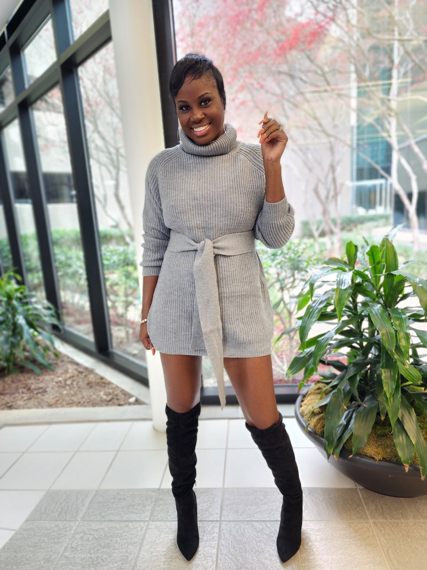 Turtleneck Sweater (Gray)