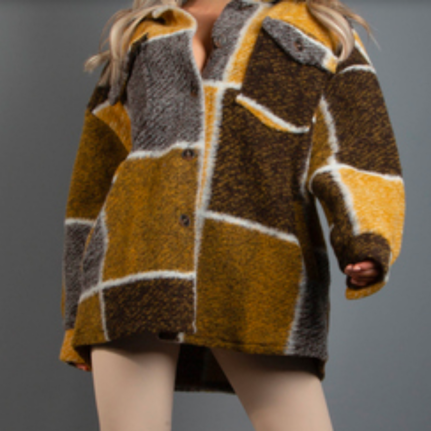 Oversized Check Shacket