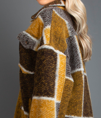 Oversized Check Shacket