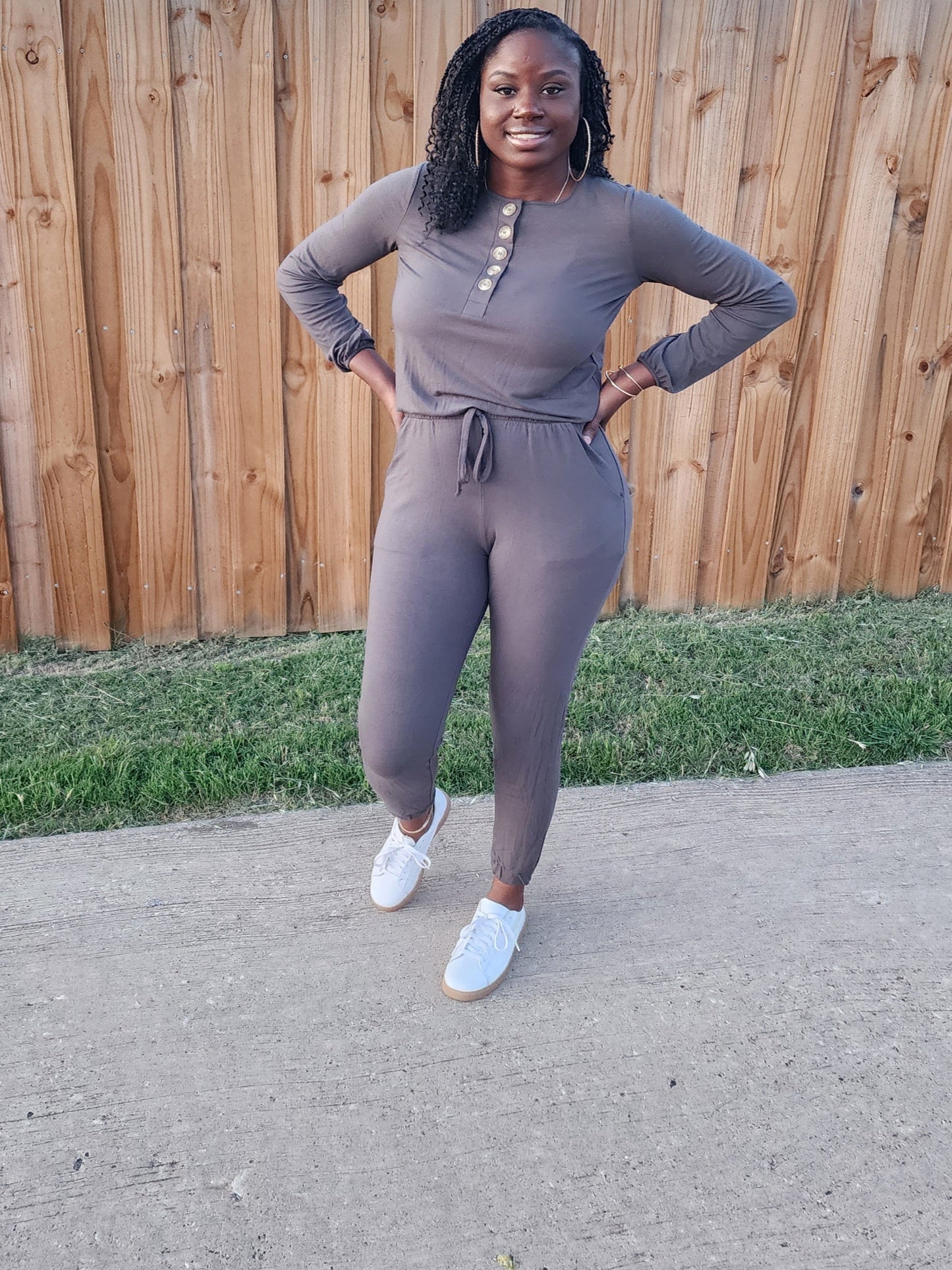 Jada Jumpsuit (Charcoal)