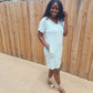 Striped Midi Dress (Light Green)