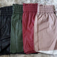 Vegan Leather Paper bag Shorts (4 colors)