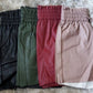 Vegan Leather Paper bag Shorts (4 colors)