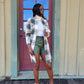 Olive Plaid Flannel Shacket