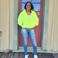 Sherpa Jacket (Lime Green)