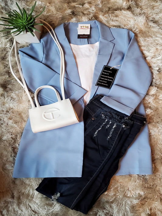 The Chic Blazer (Sky Blue)