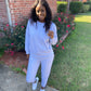 Essential Solid Color Jogger Set (Gray)