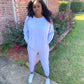 Essential Solid Color Jogger Set (Gray)