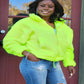 Sherpa Jacket (Lime Green)