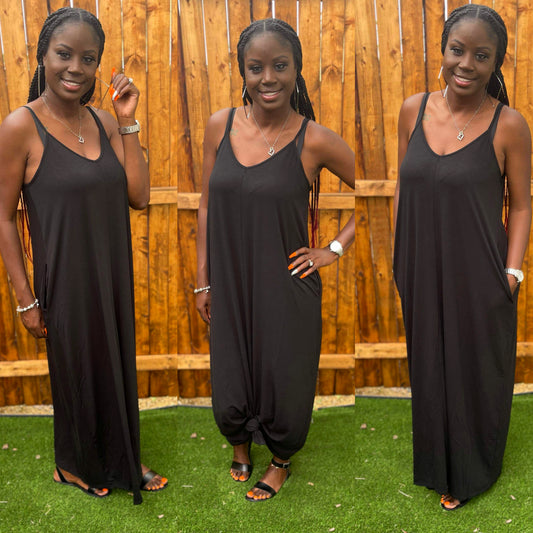 Keeping it Simple Maxi Dress (Black)